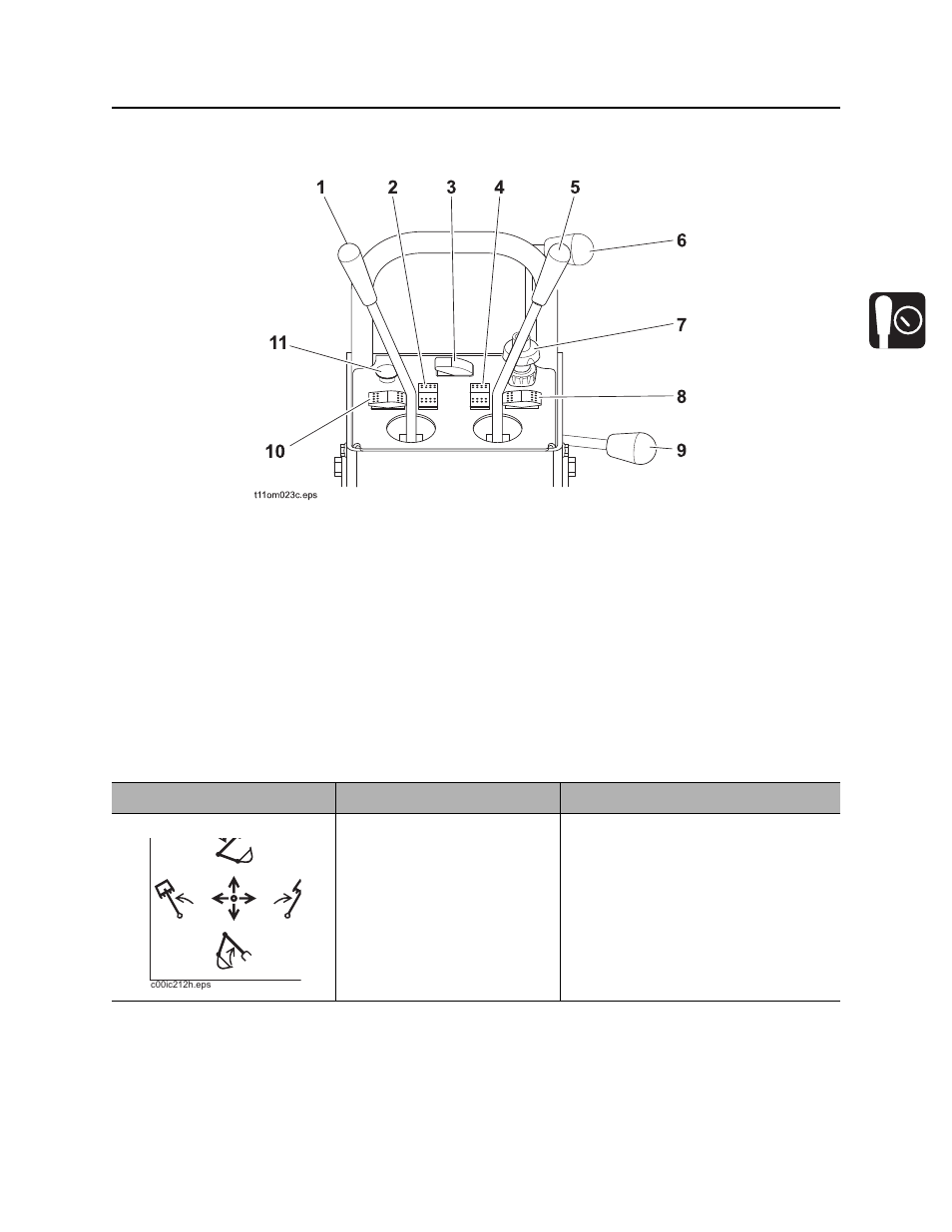 Backhoe console, Rt55 t4i operator’s manual | Ditch Witch RT55 User Manual | Page 46 / 177