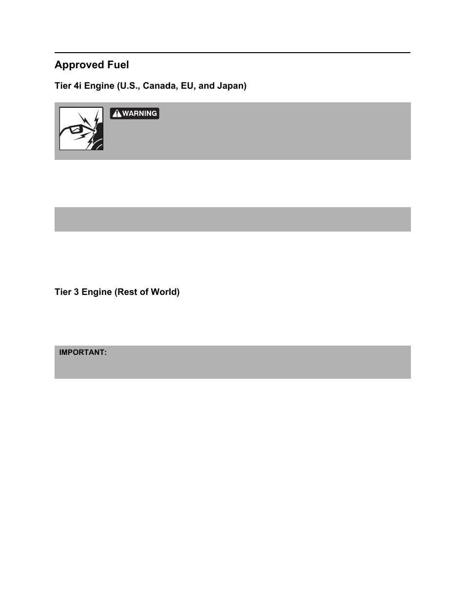 Approved fuel, Rt100 powershift operator’s manual | Ditch Witch RT100 User Manual | Page 107 / 161
