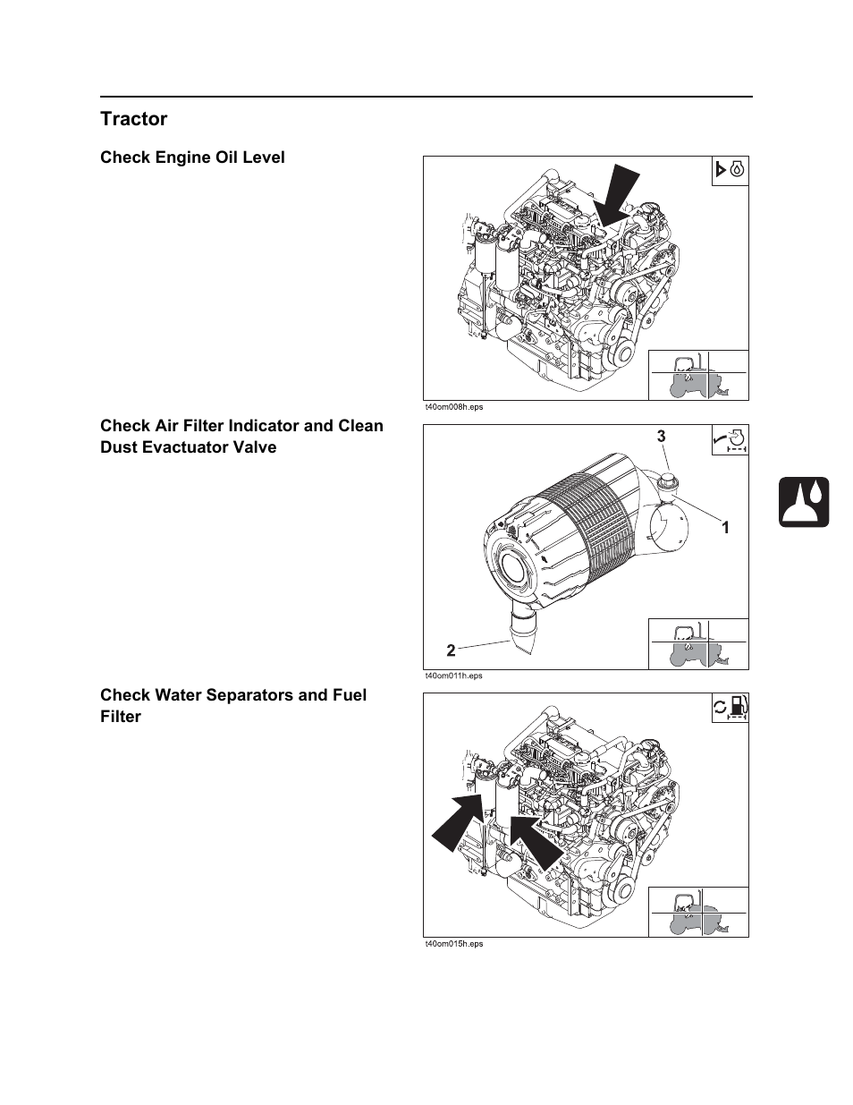Tractor, Rt100 powershift operator’s manual | Ditch Witch RT100 User Manual | Page 110 / 161