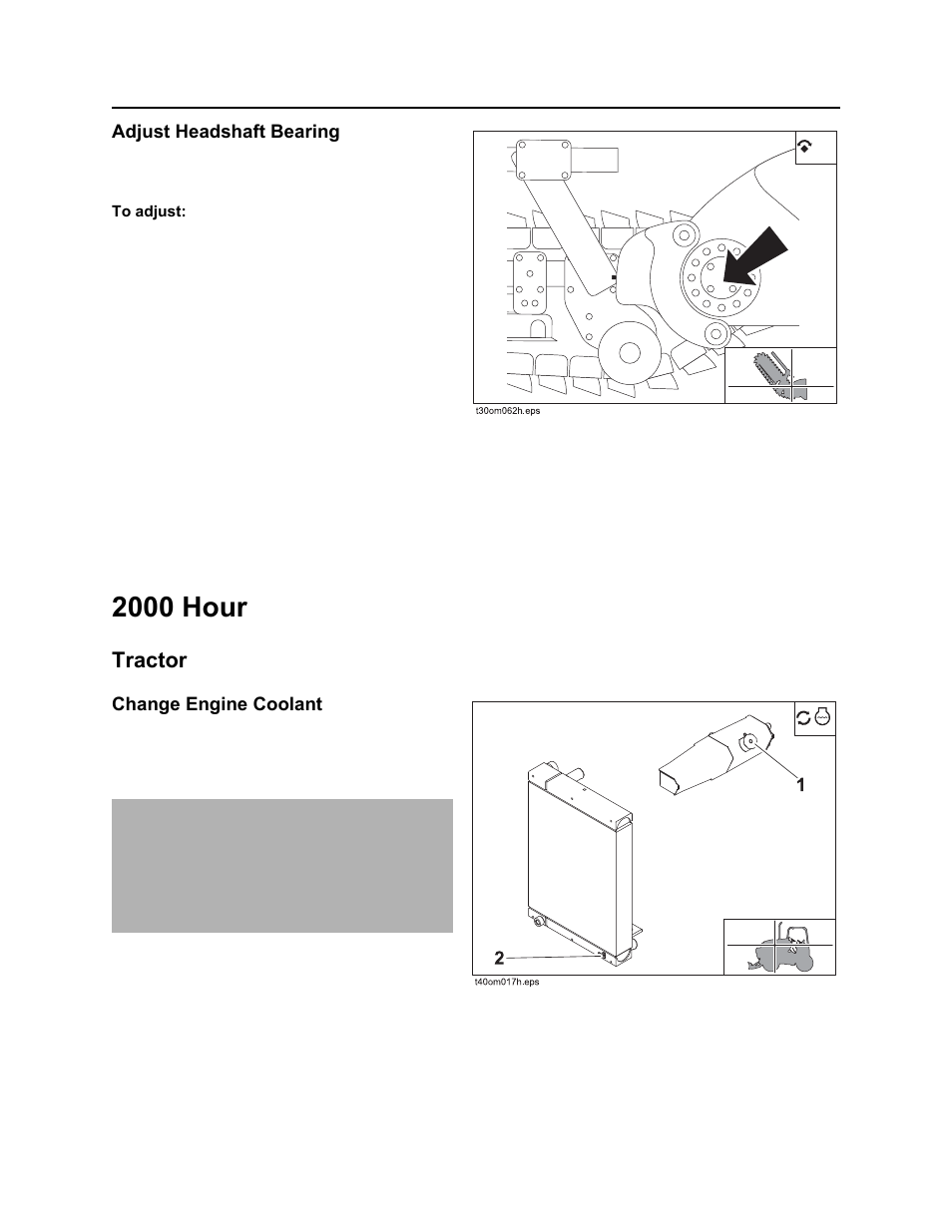 2000 hour, Tractor, Rt100 powershift operator’s manual | Ditch Witch RT100 User Manual | Page 135 / 161