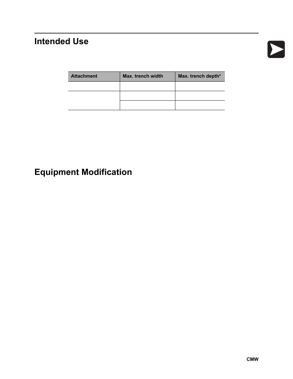 Intended use, Equipment modification, Rt100 powershift operator’s manual | Ditch Witch RT100 User Manual | Page 4 / 161