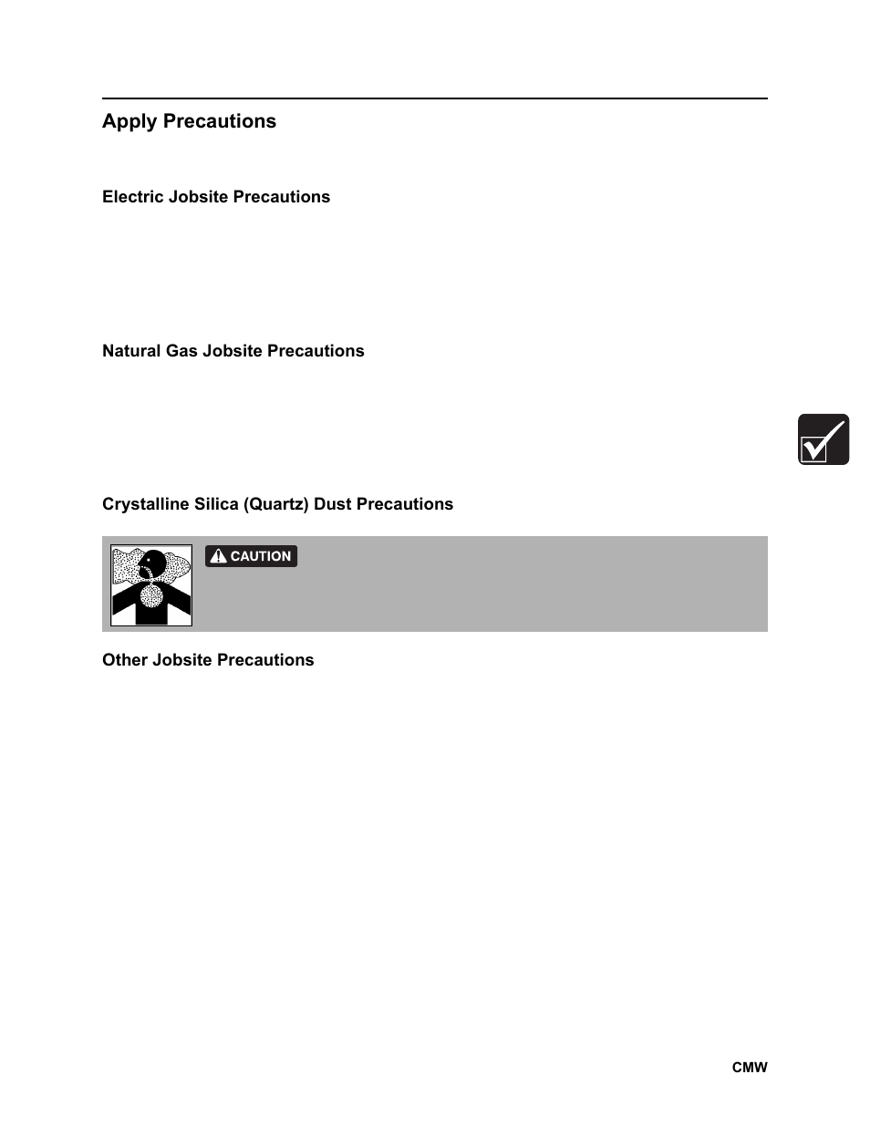 Apply precautions, Rt100 powershift operator’s manual | Ditch Witch RT100 User Manual | Page 66 / 161