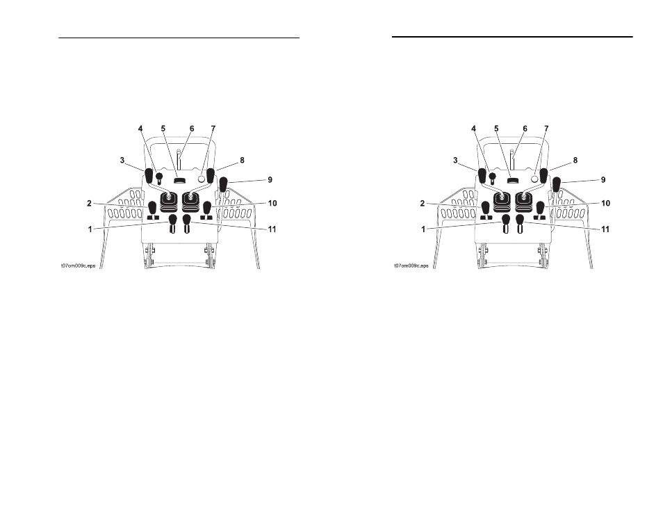 Backhoe attachment, Backhoe controls overview | Ditch Witch RT115 User Manual | Page 129 / 252