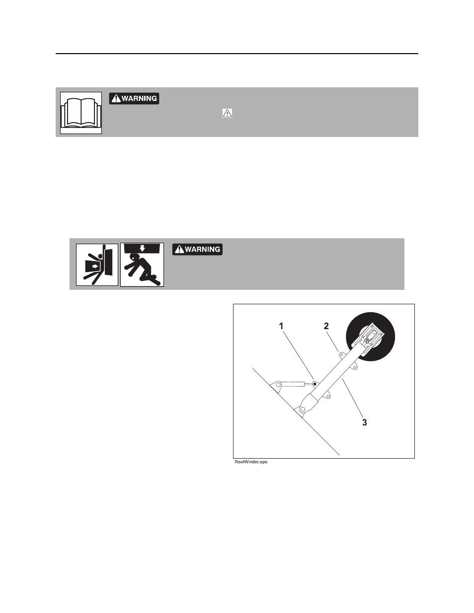 Setup, Adjust reel winder, Rt120 operator’s manual | Ditch Witch RT120 User Manual | Page 121 / 223