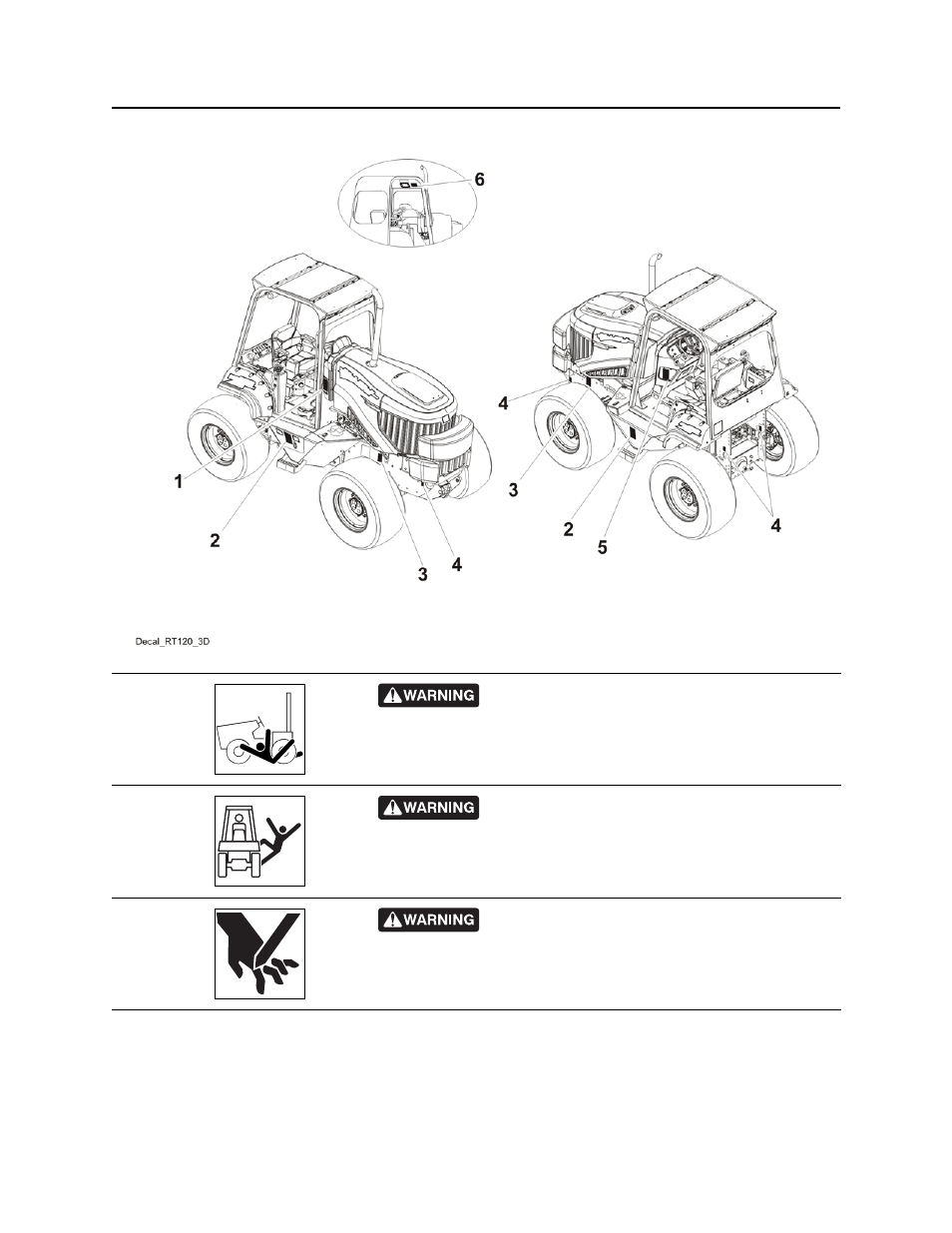 Machine safety alerts, Rt120 operator’s manual | Ditch Witch RT120 User Manual | Page 19 / 223