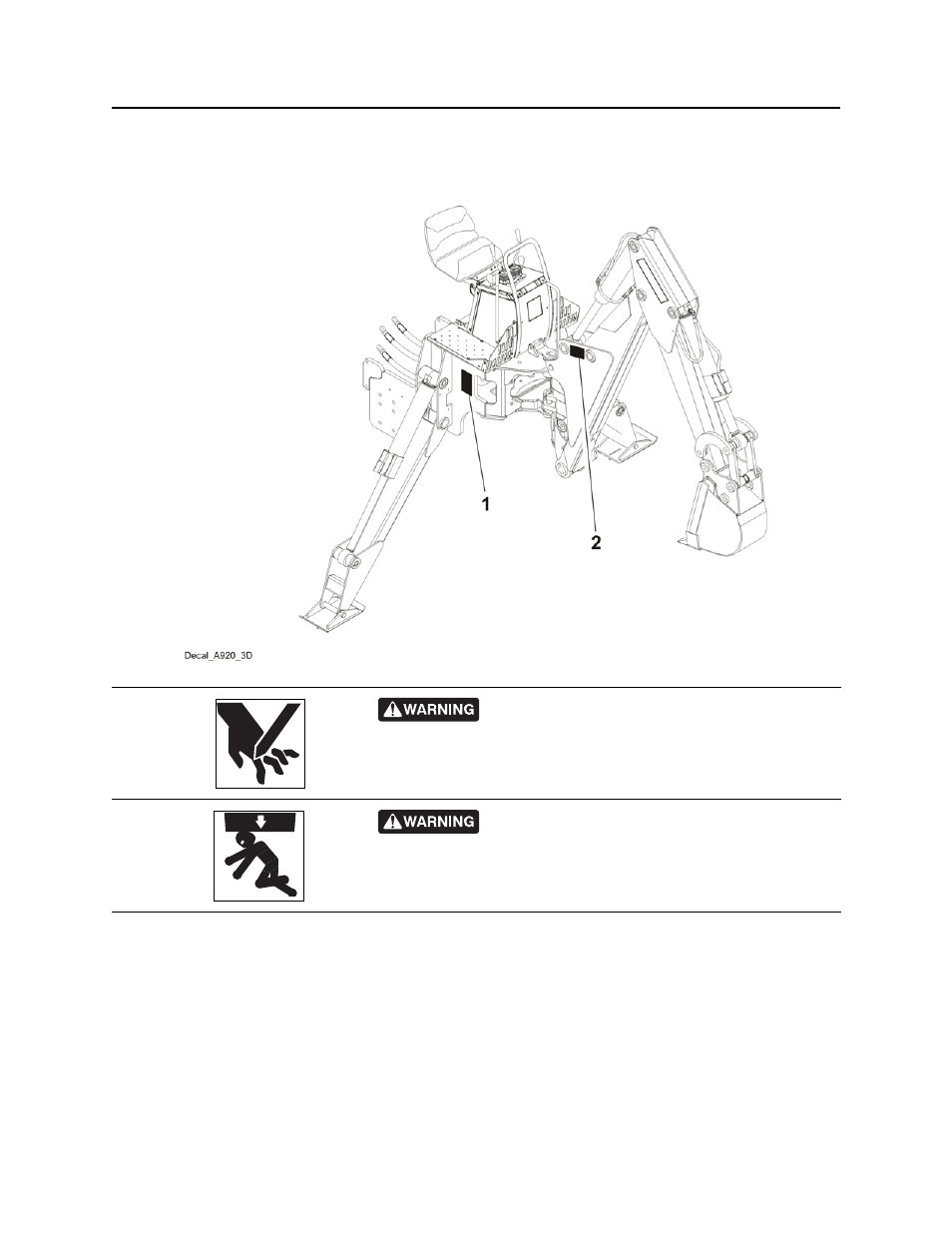 Attachment safety alerts, A920, Rt120 operator’s manual | Ditch Witch RT120 User Manual | Page 21 / 223