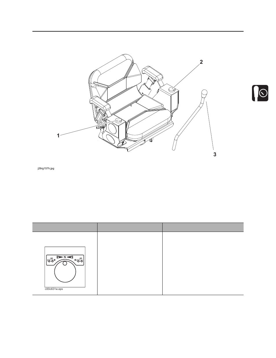 Seat console, Rt120 operator’s manual | Ditch Witch RT120 User Manual | Page 54 / 223