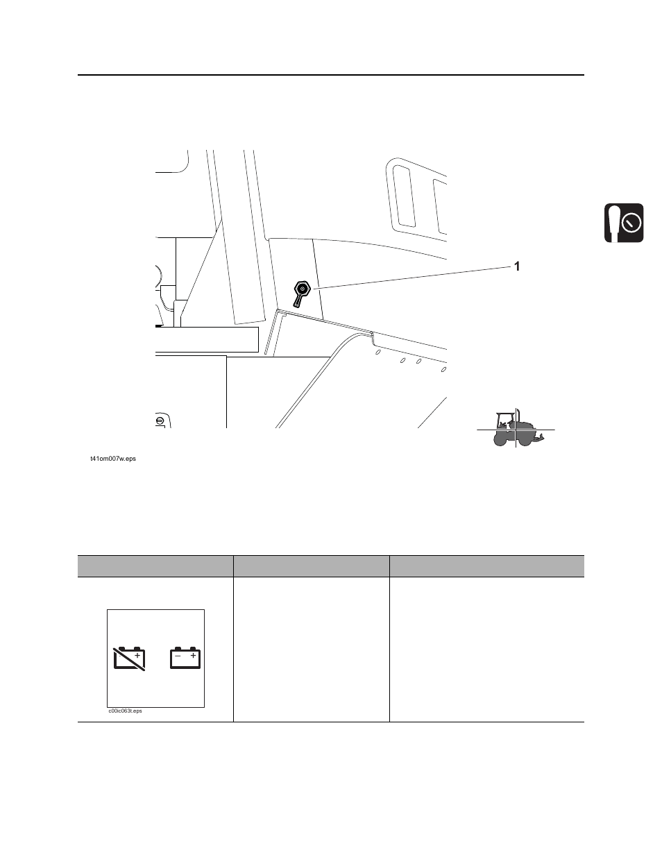 Battery disconnect, Rt120 operator’s manual | Ditch Witch RT120 User Manual | Page 72 / 223