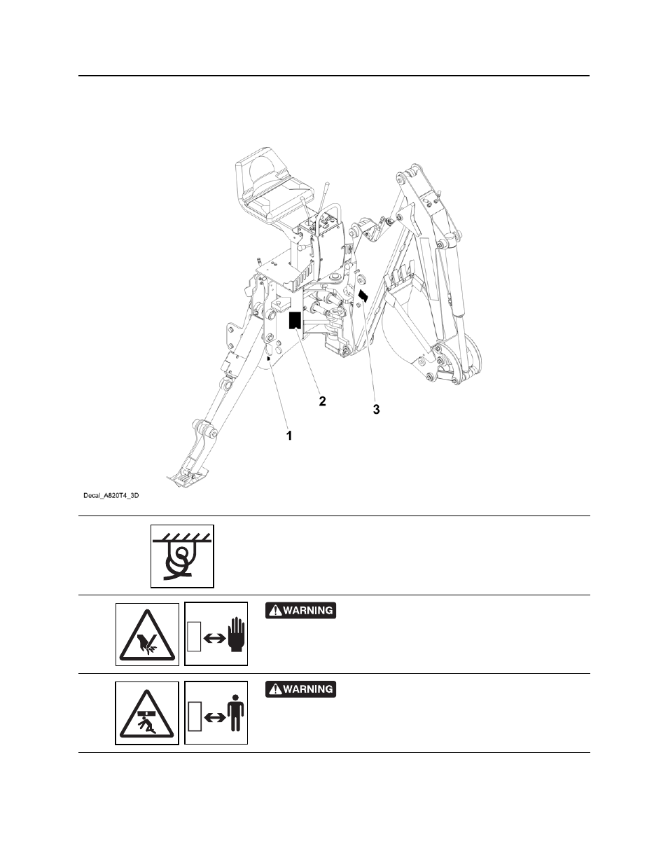 Attachment safety alerts, A820 t4, Rt80q operator’s manual | Ditch Witch RT80 User Manual | Page 21 / 203