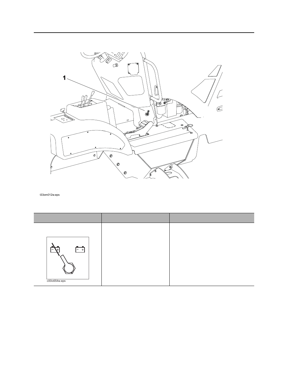 Battery disconnect, Rt80q operator’s manual | Ditch Witch RT80 User Manual | Page 63 / 203