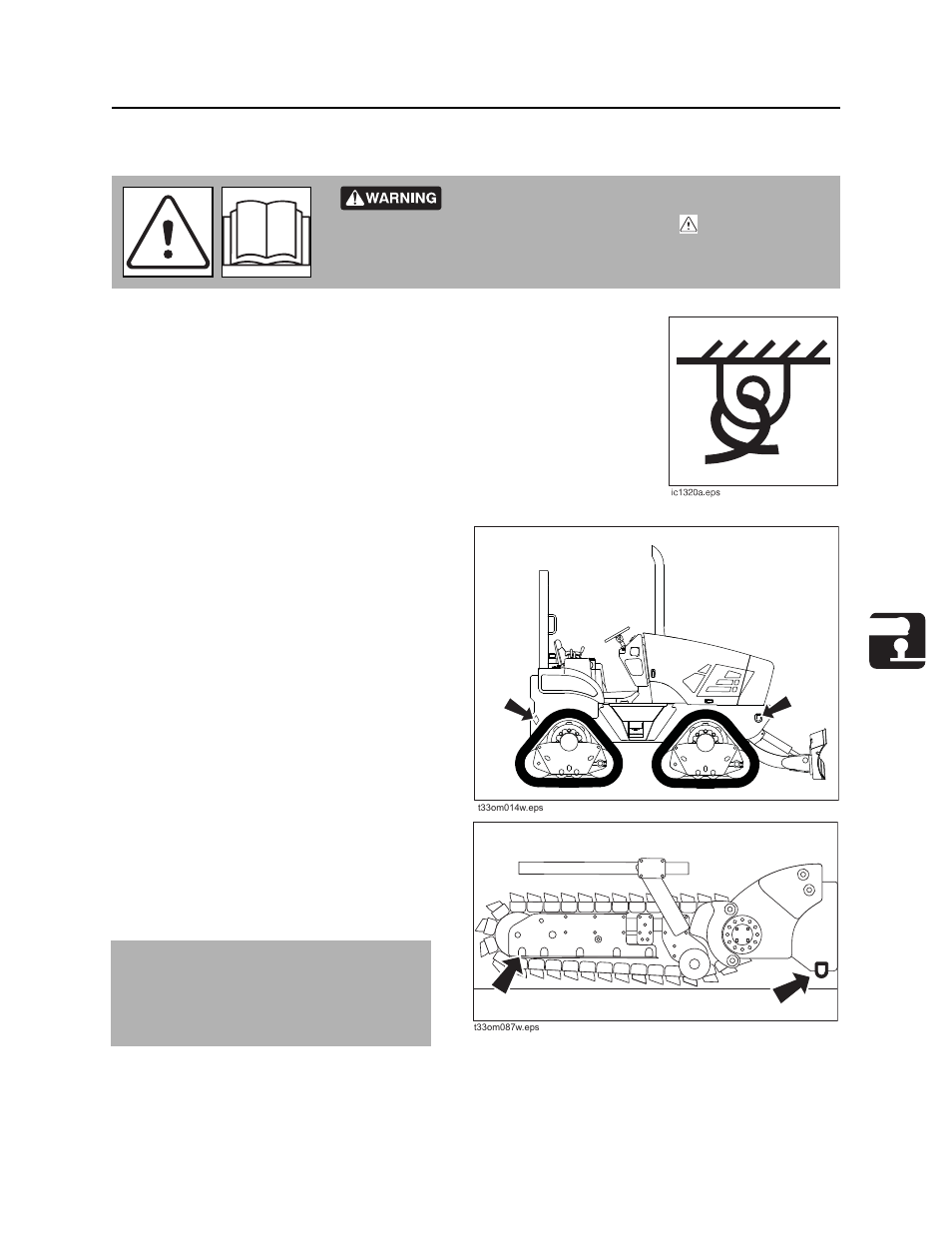 Tie down, Points, Rt80q operator’s manual | Ditch Witch RT80 User Manual | Page 84 / 203