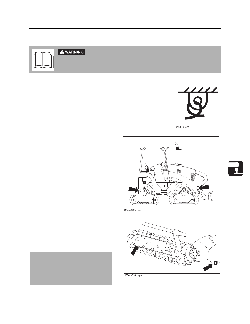 Tie down, Points, Procedure | Ditch Witch RT115 Q User Manual | Page 74 / 193