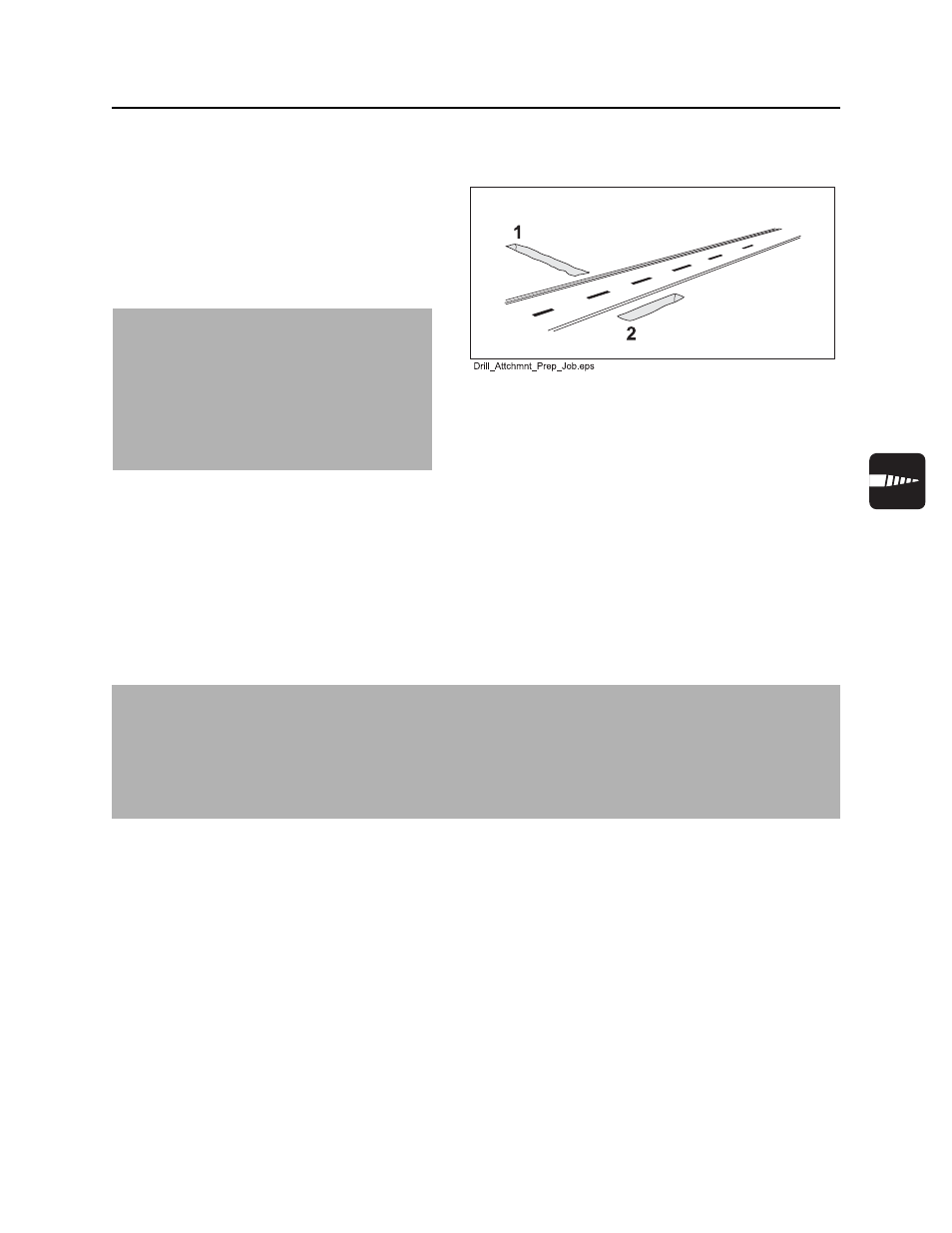 Prepare jobsite and equipment, Approach trench (1), Target trench (2) | Rt120q operator’s manual | Ditch Witch RT120 Q User Manual | Page 124 / 211