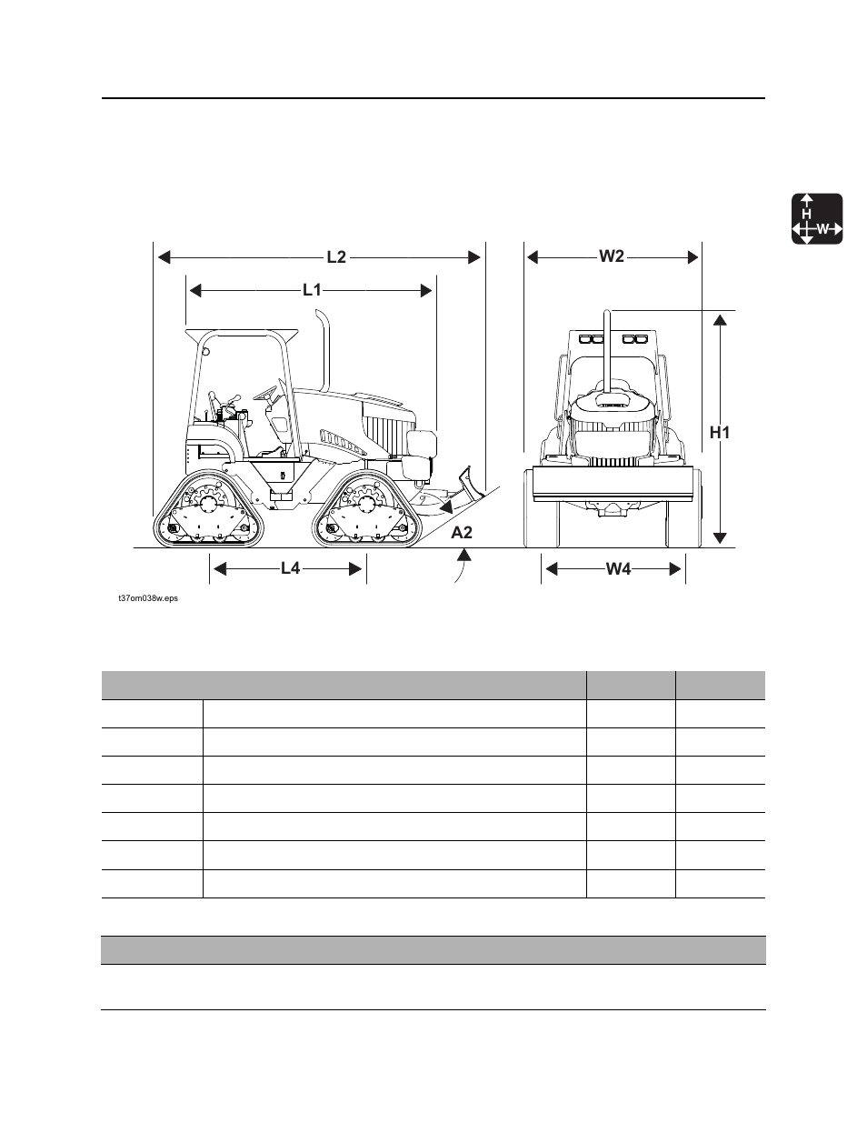 Specifications, Rt120q tractor, Rt120q operator’s manual | Ditch Witch RT120 Q User Manual | Page 188 / 211