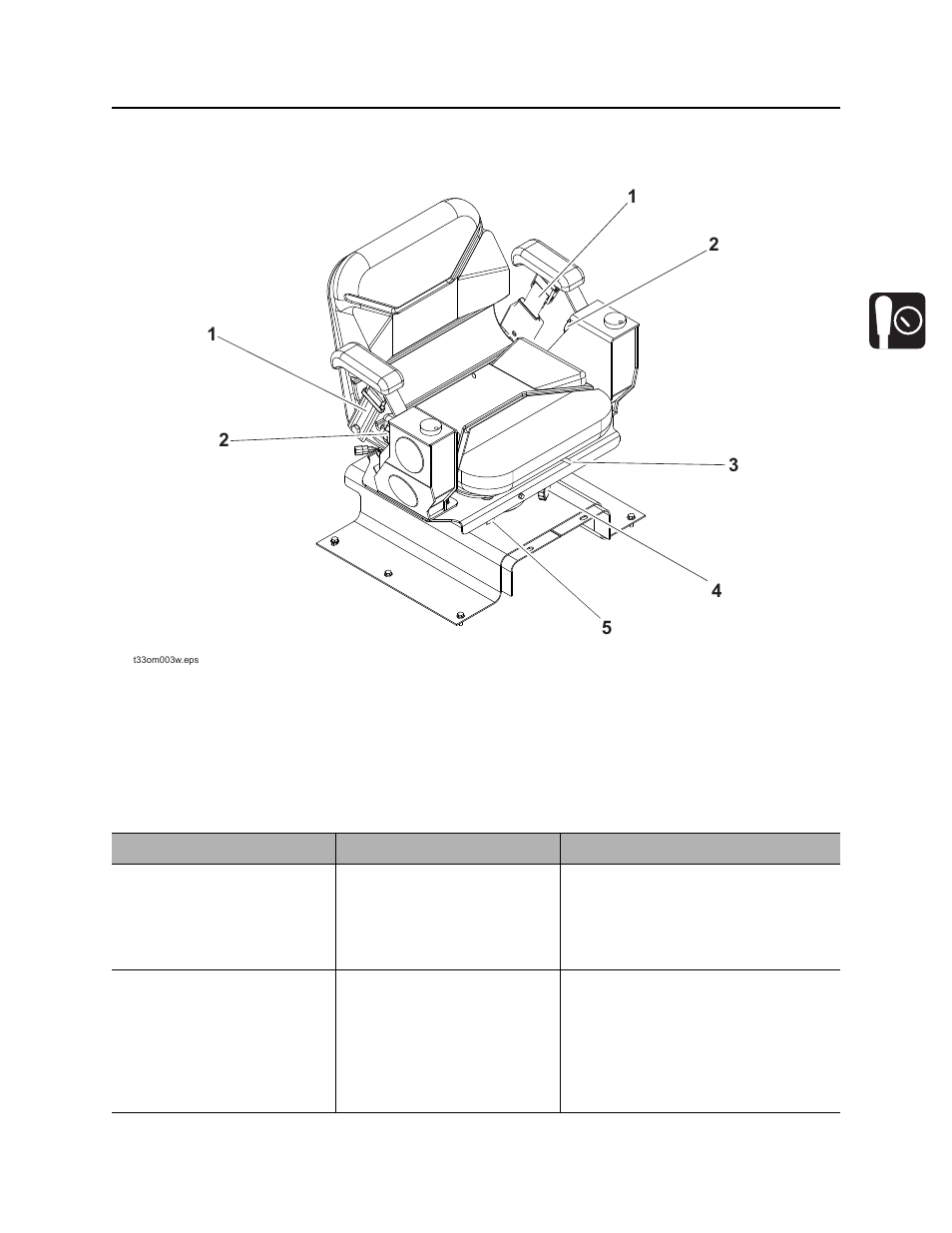 Seat deck, Rt120q operator’s manual | Ditch Witch RT120 Q User Manual | Page 48 / 211