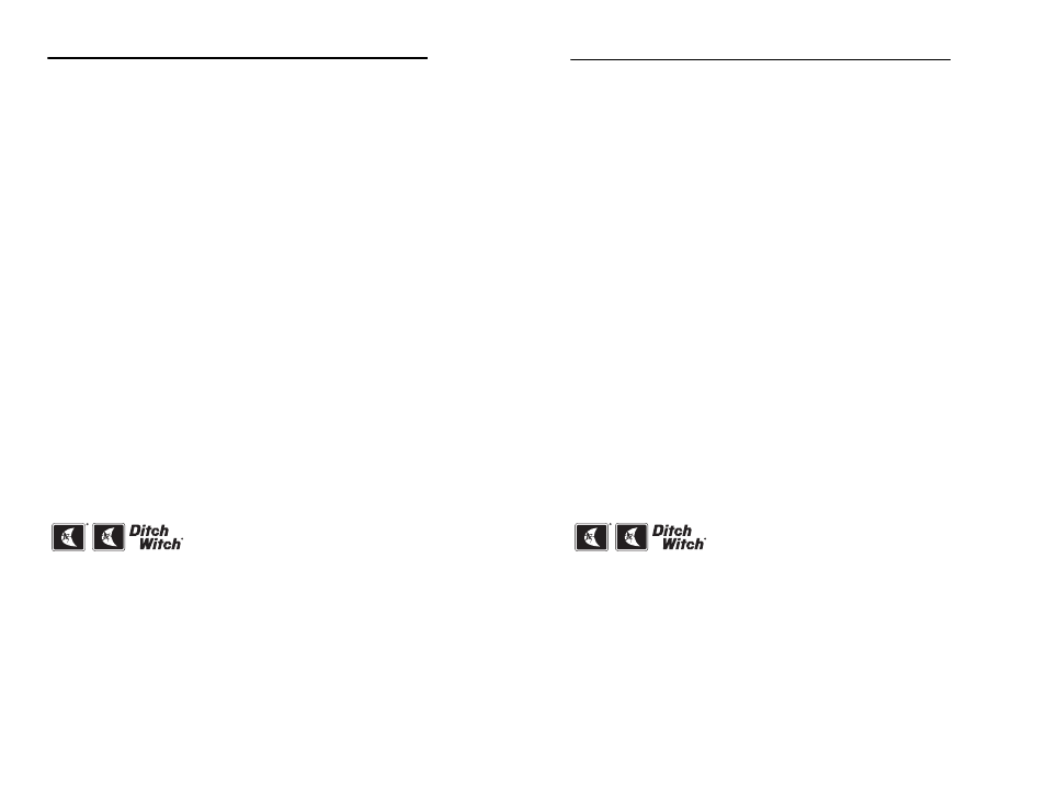 Ditch Witch 100SX User Manual | Page 4 / 50