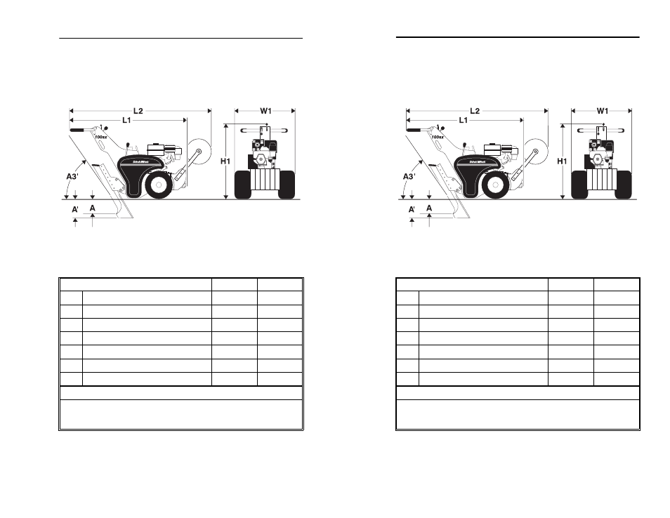 Specifications | Ditch Witch 100SX User Manual | Page 41 / 50