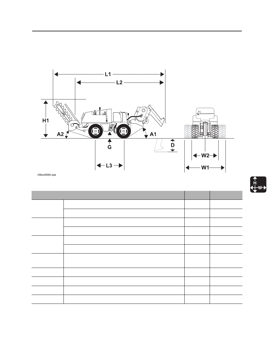 Specifications, 410sx, 410sx operator’s manual | Ditch Witch 410SX User Manual | Page 120 / 131