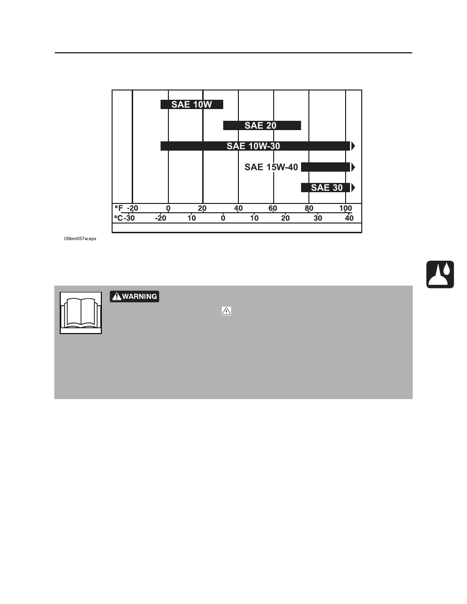Engine oil selection chart, 410sx operator’s manual | Ditch Witch 410SX User Manual | Page 86 / 131