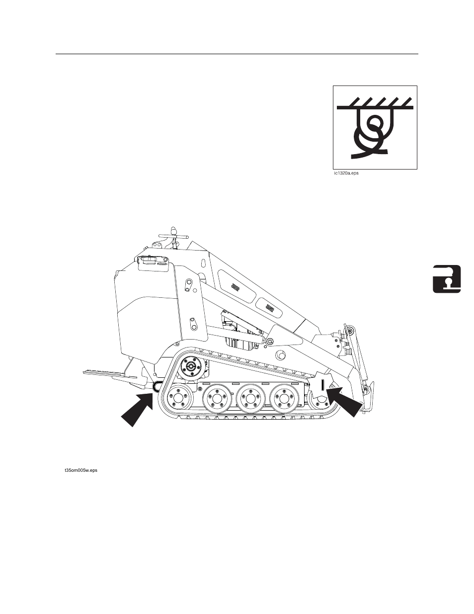 Tie down | Ditch Witch SK750/SK755 User Manual | Page 46 / 81