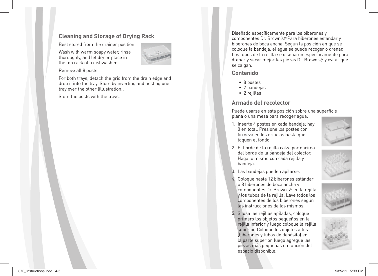 Dr. Brown's Drying Rack User Manual | Page 3 / 6