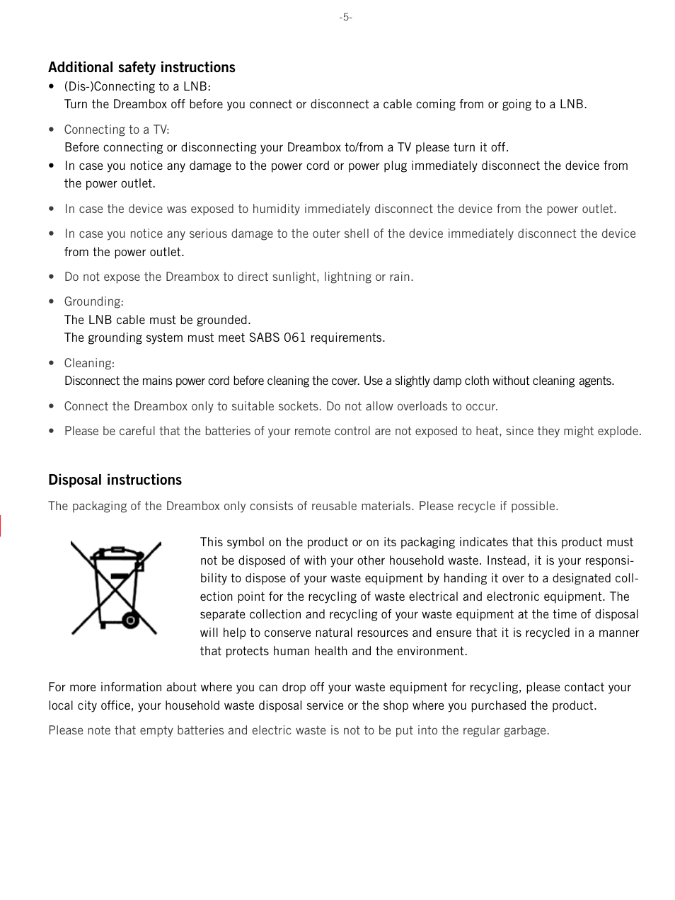 Dream Property DM8000 HD PVR User Manual | Page 5 / 91