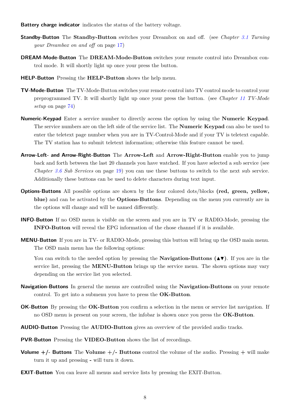 Dream Property DM7080 HD User Manual | Page 13 / 87