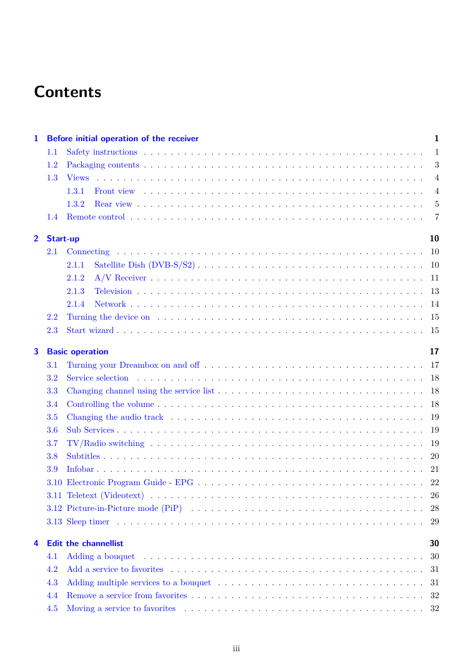 Dream Property DM7080 HD User Manual | Page 3 / 87