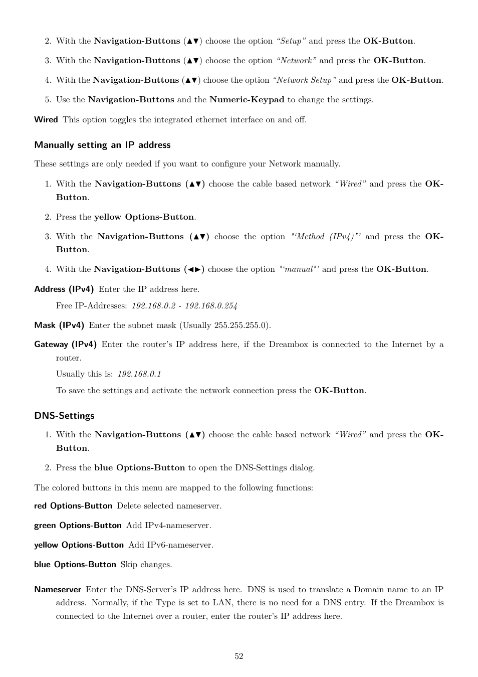 Dream Property DM7080 HD User Manual | Page 57 / 87