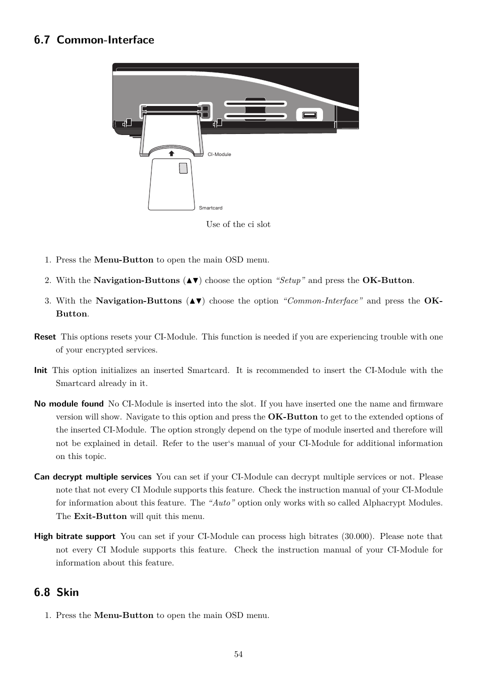 7 common-interface, 8 skin | Dream Property DM7080 HD User Manual | Page 59 / 87