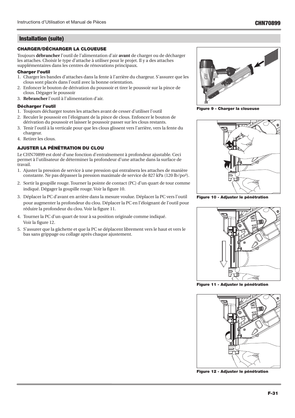 Installation (suite) | Campbell Hausfeld CHN70899 User Manual | Page 31 / 60