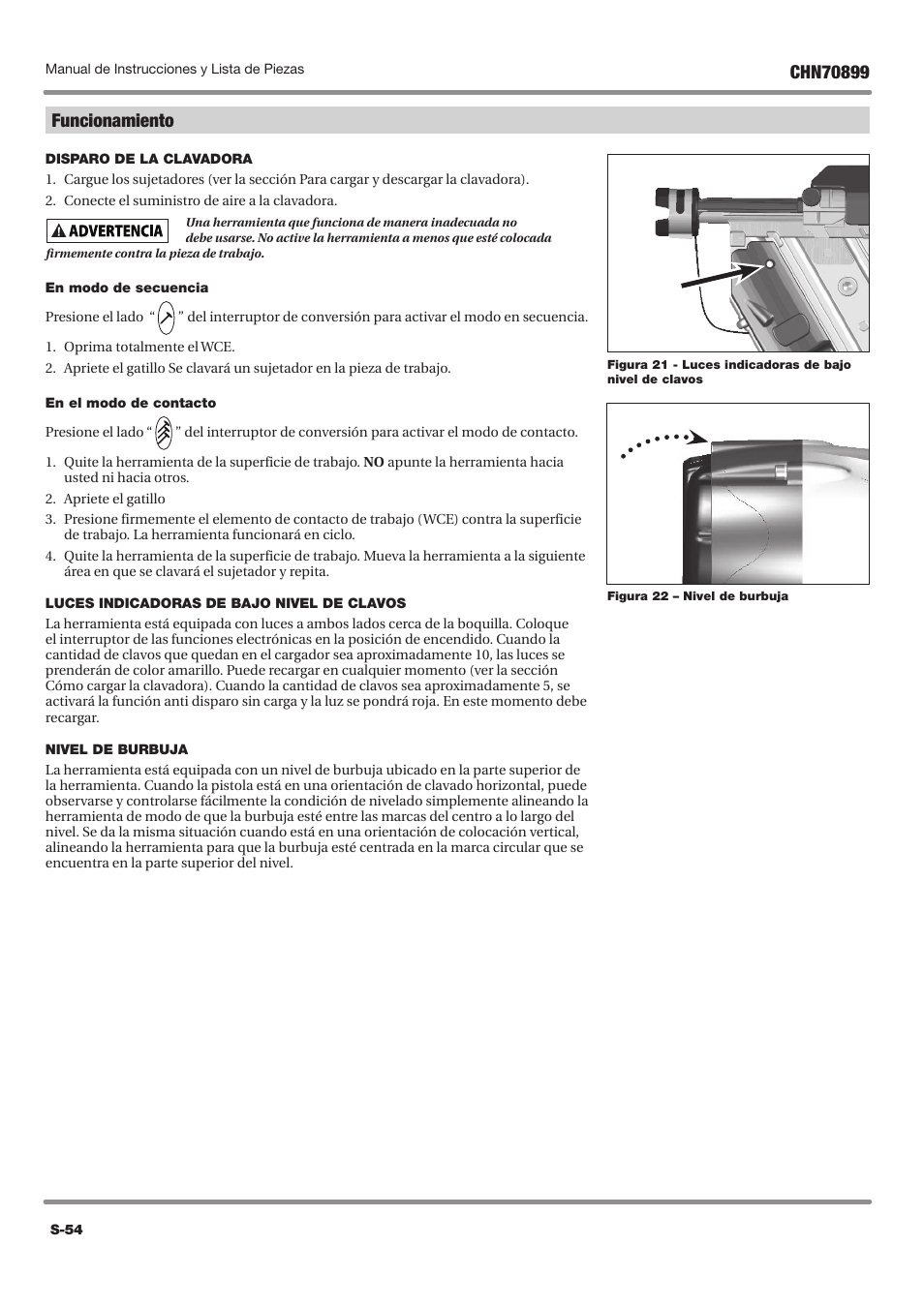 Campbell Hausfeld CHN70899 User Manual | Page 54 / 60