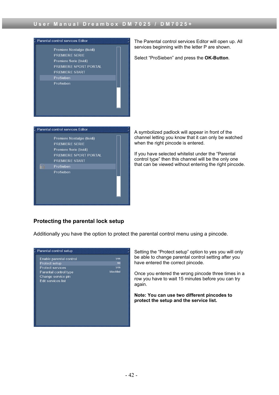 Dream Property DM7025 + User Manual | Page 42 / 114