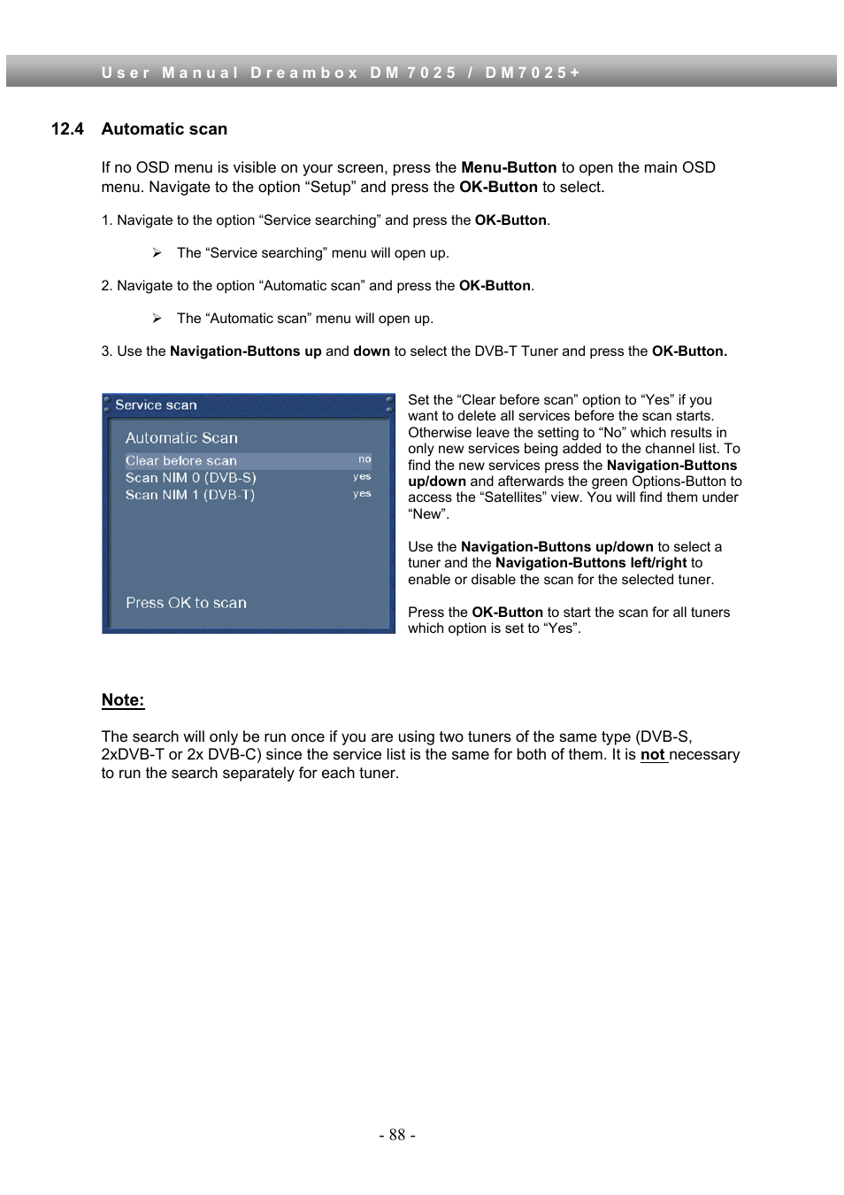 4 automatic scan | Dream Property DM7025 + User Manual | Page 88 / 114
