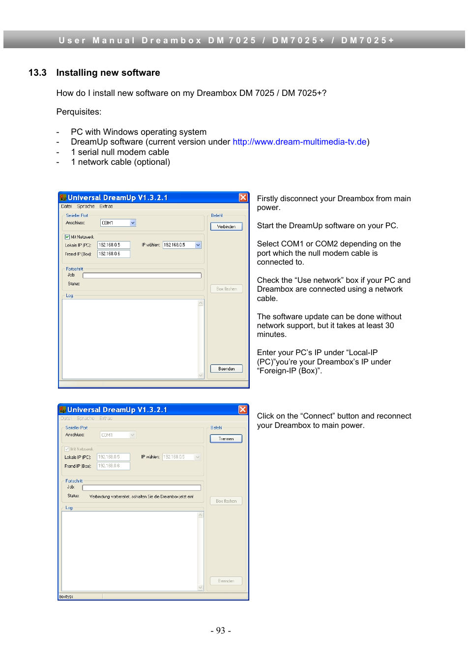 3 installing new software | Dream Property DM7025 + User Manual | Page 93 / 114
