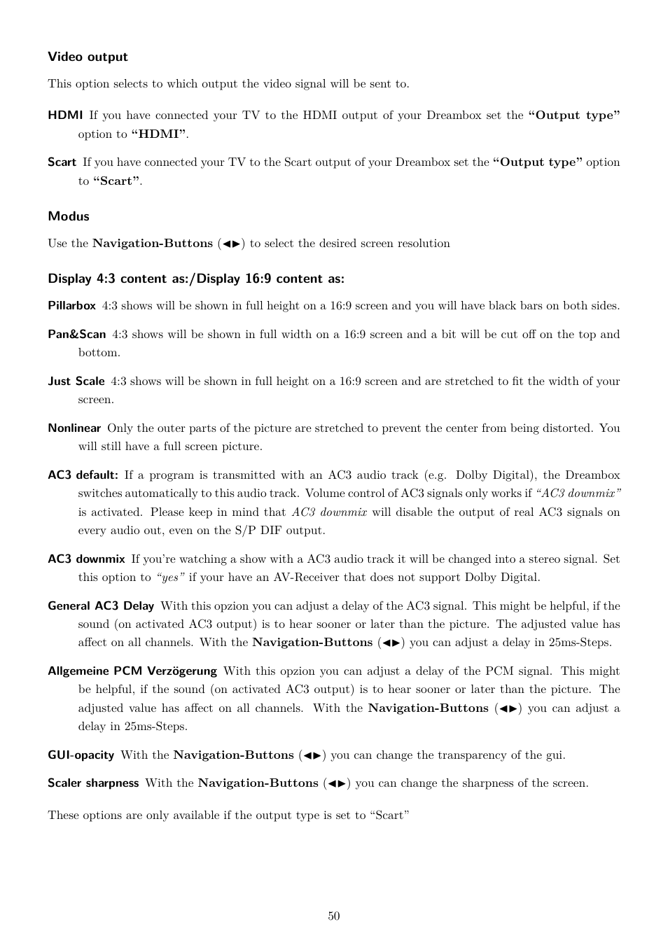 Dream Property DM7020 HD User Manual | Page 55 / 94