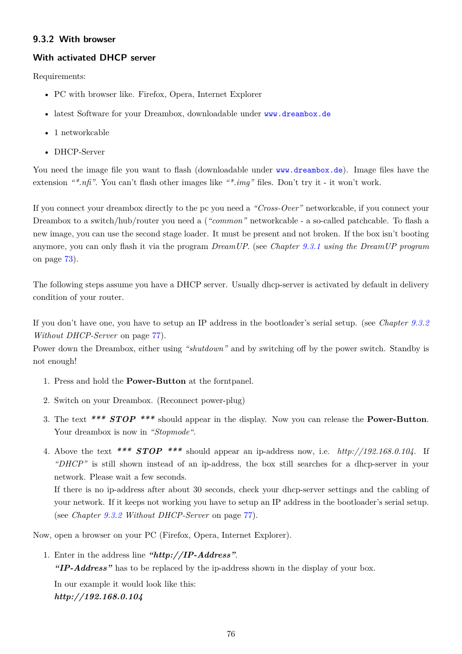 2 with browser | Dream Property DM7020 HD User Manual | Page 81 / 94