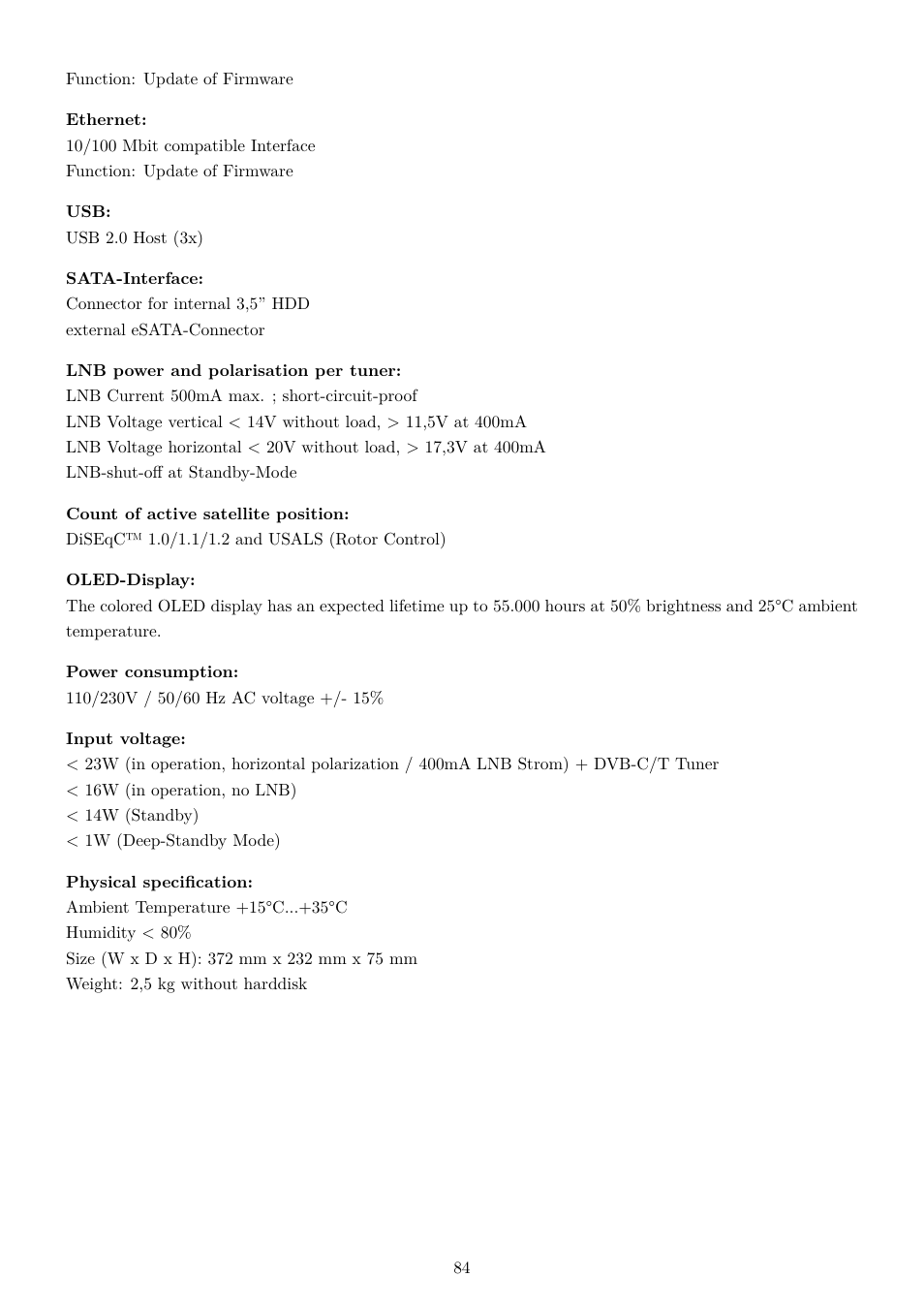 Dream Property DM7020 HD User Manual | Page 89 / 94