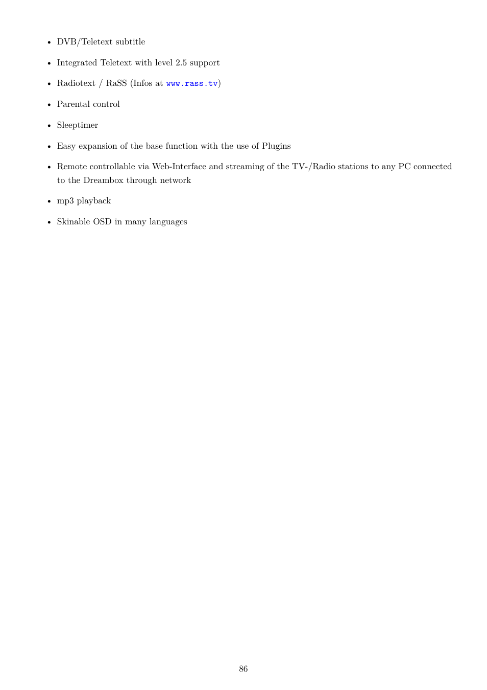 Dream Property DM7020 HD User Manual | Page 91 / 94