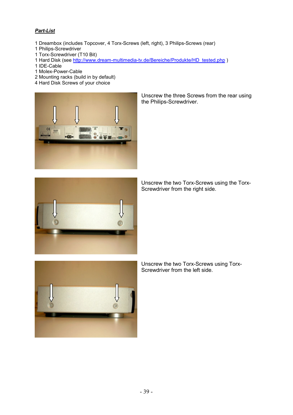 Dream Property DM7000 User Manual | Page 39 / 73