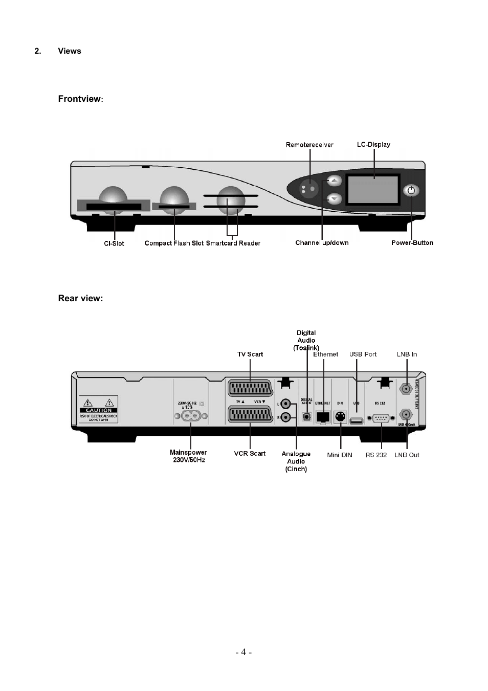 Views | Dream Property DM7000 User Manual | Page 4 / 73