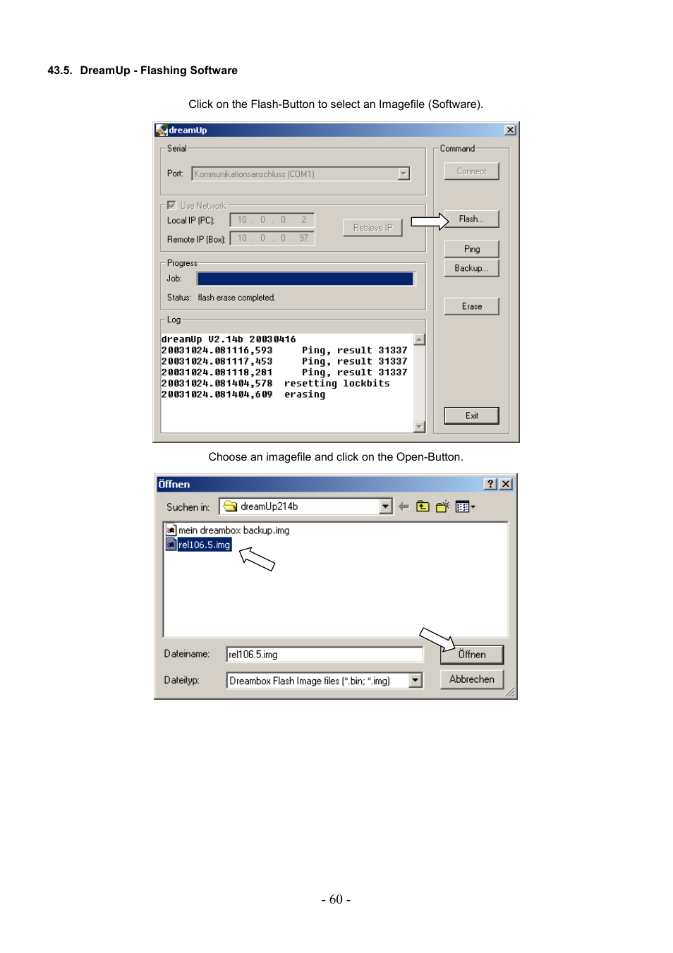 Dreamup - flashing software | Dream Property DM7000 User Manual | Page 60 / 73