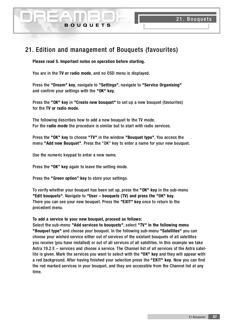 Dream Property DM5600 User Manual | Page 20 / 45