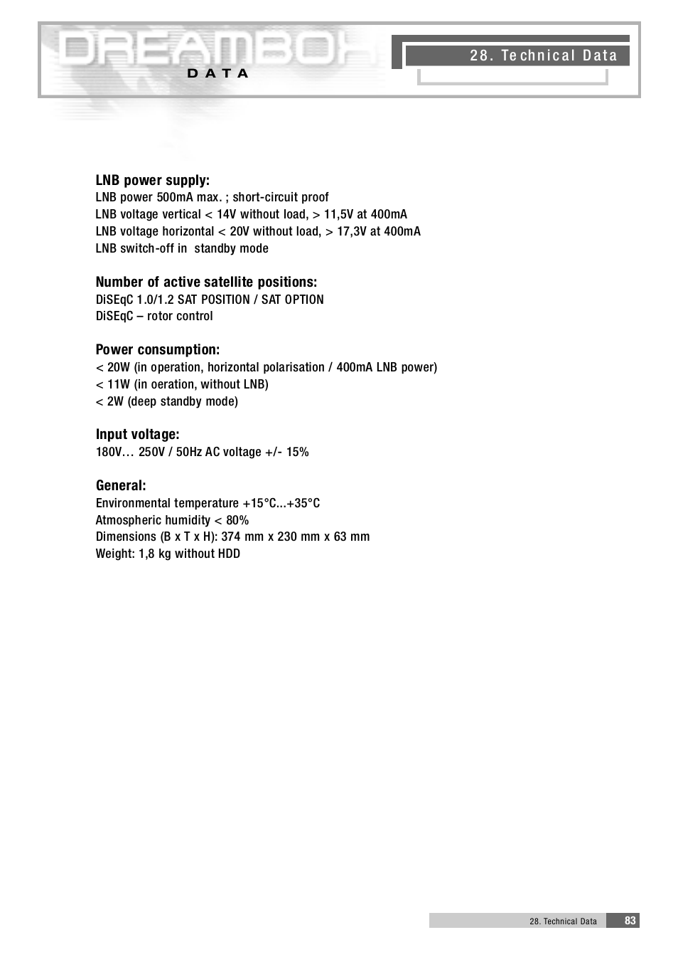 Dream Property DM5600 User Manual | Page 36 / 45