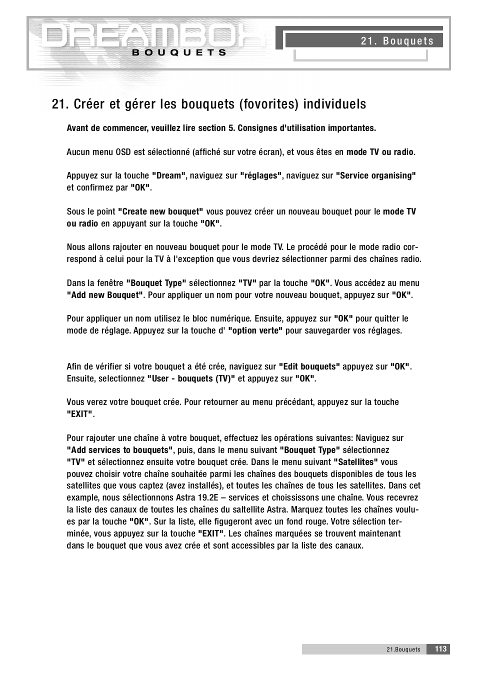 Dream Property DM5600 User Manual | Page 112 / 137