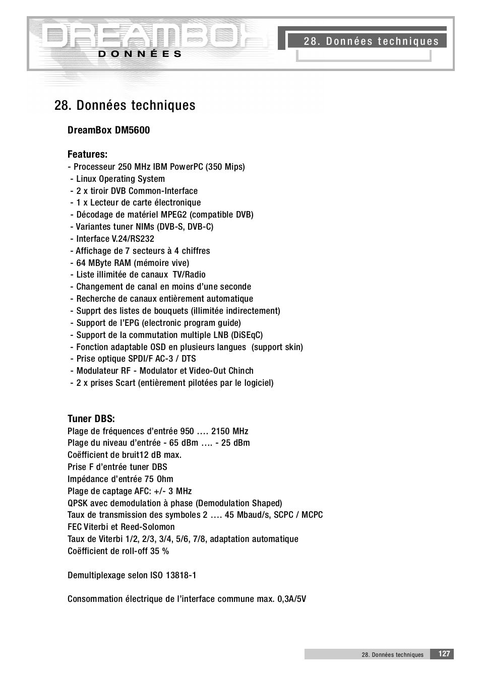 Dream Property DM5600 User Manual | Page 126 / 137