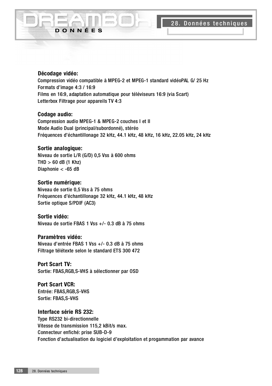 Dream Property DM5600 User Manual | Page 127 / 137