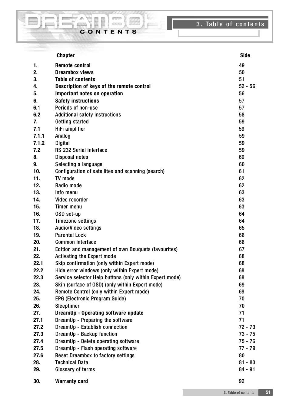 Dream Property DM5600 User Manual | Page 51 / 137