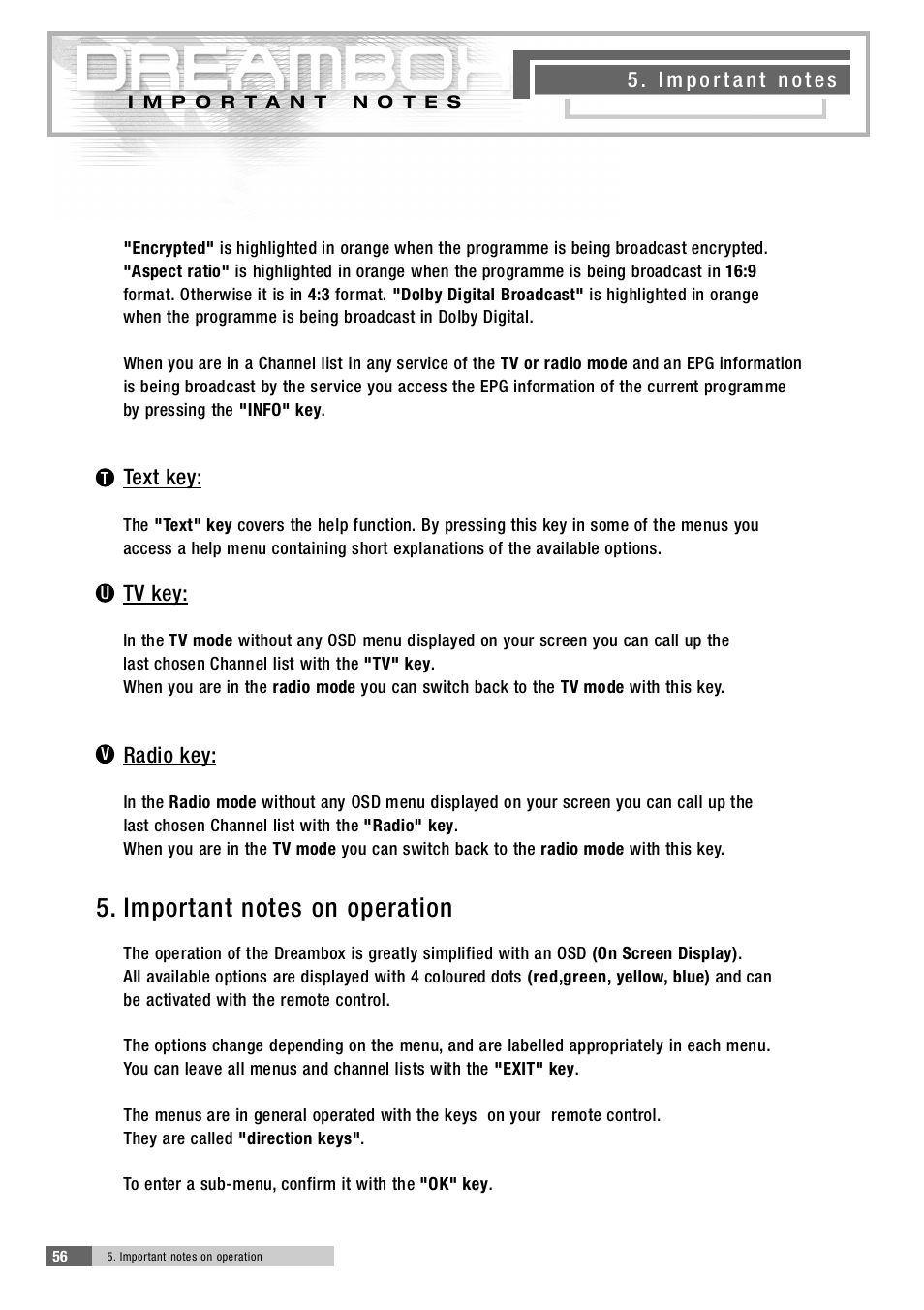 Dream Property DM5600 User Manual | Page 56 / 137