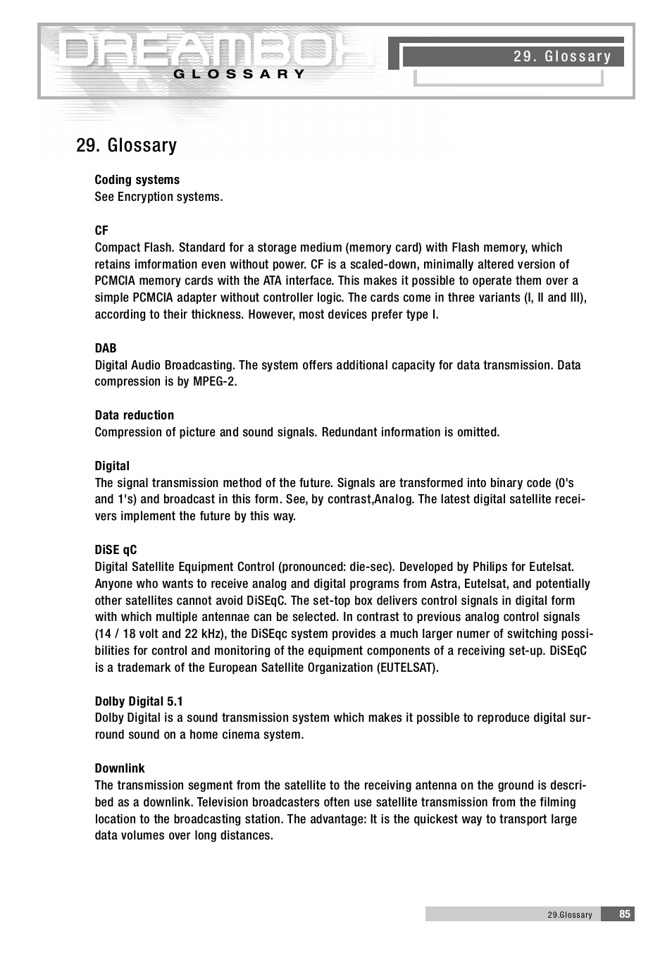 Dream Property DM5600 User Manual | Page 85 / 137